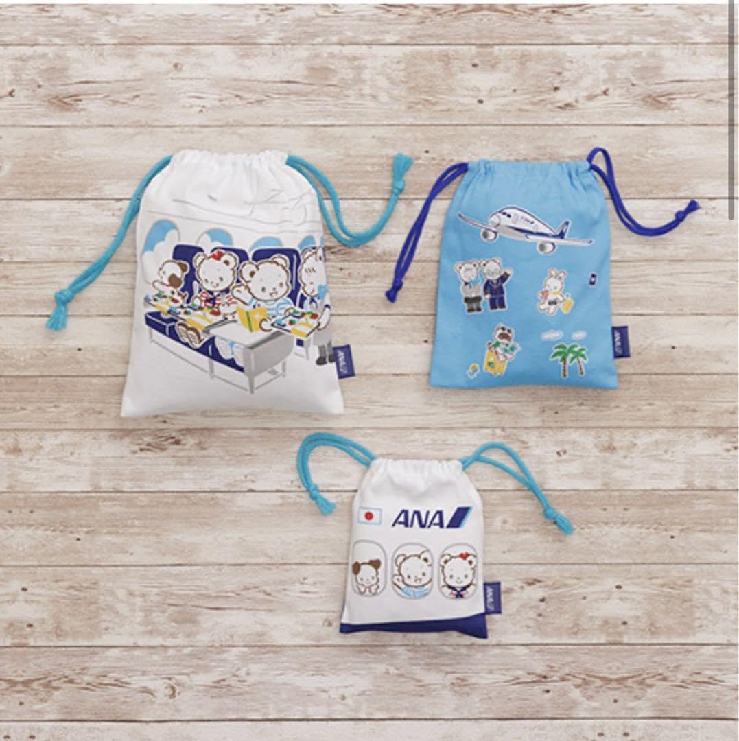Amazon.co.jp: ファミリア ANA 巾着 3点セット 機内販売 2023年 : おもちゃ